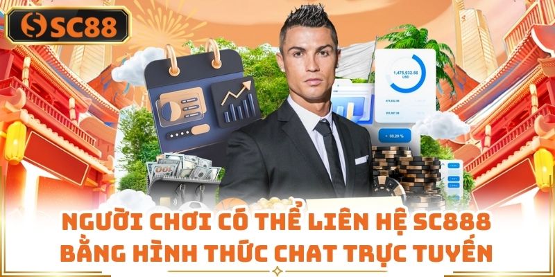 Người chơi có thể liên hệ SC888 bằng hình thức chat trực tuyến