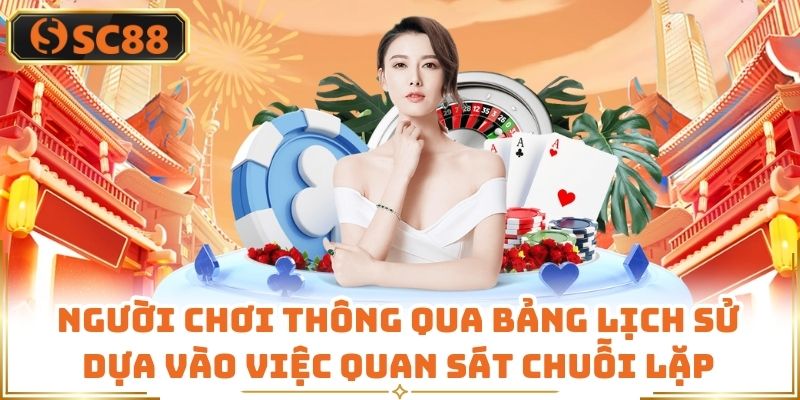 Người chơi thông qua bảng lịch sử dựa vào việc quan sát chuỗi lặp